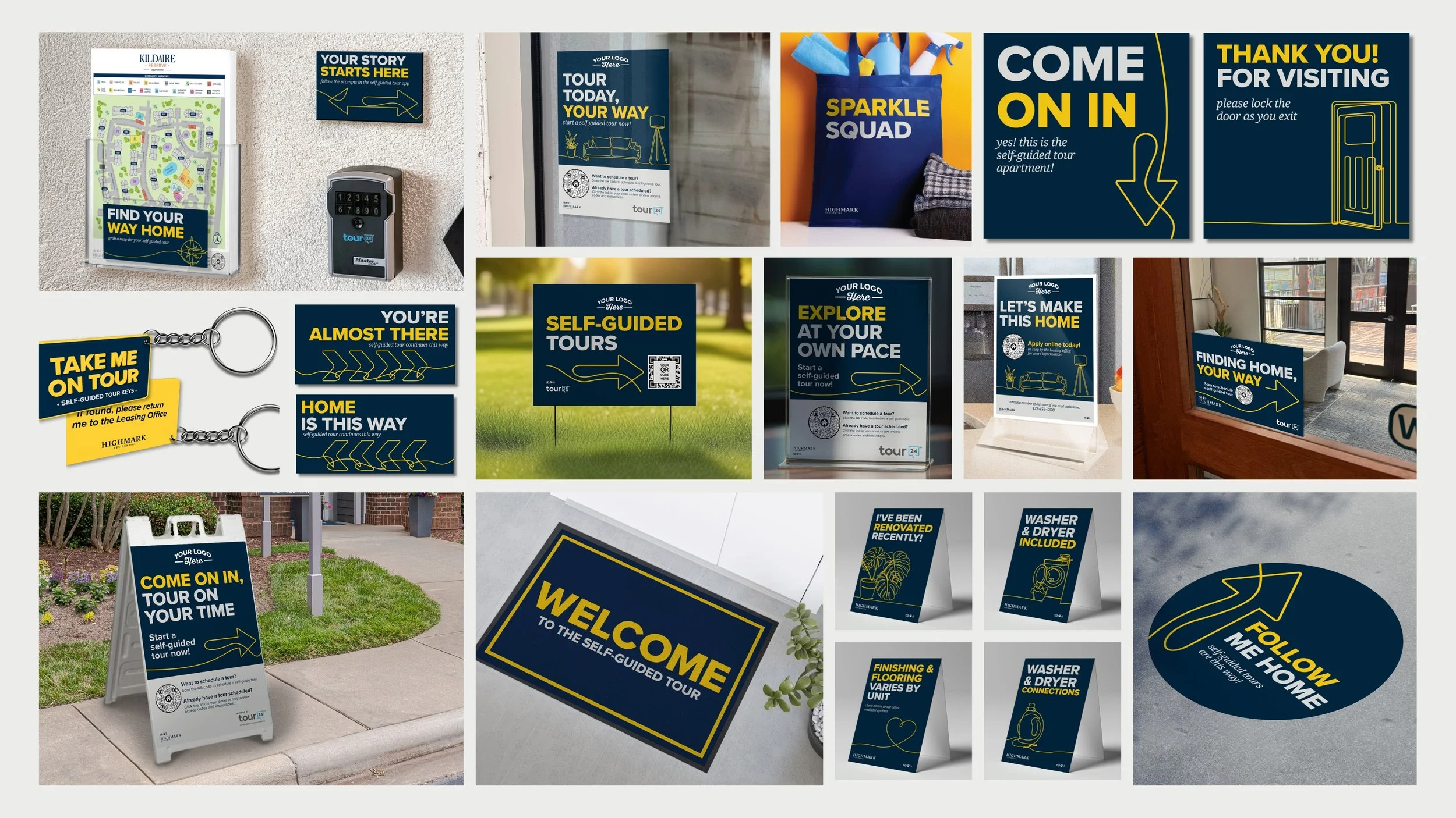 Apartment Tour Sign Package