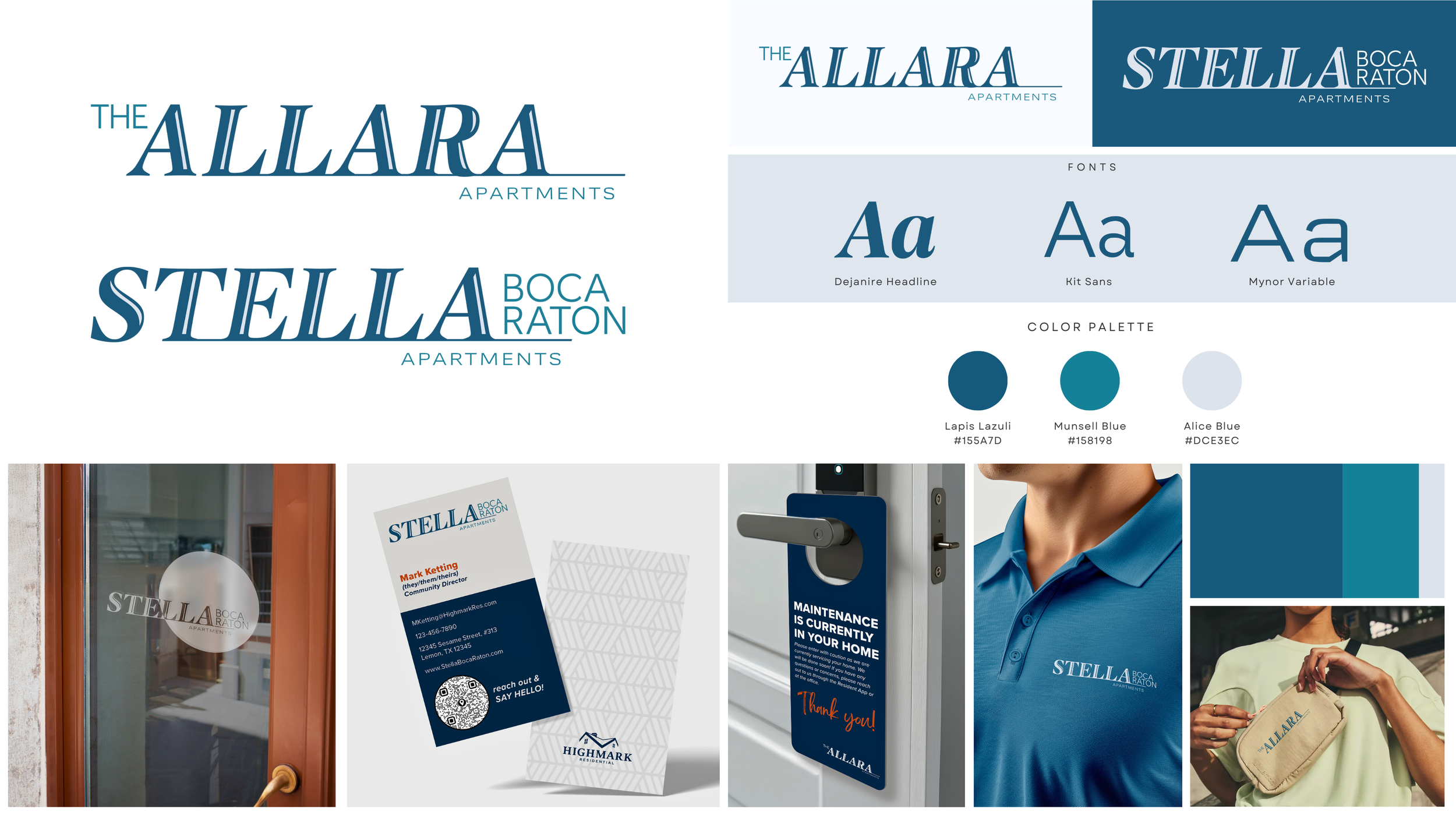 Two Apartments in Florida - Logo & Identity Design
