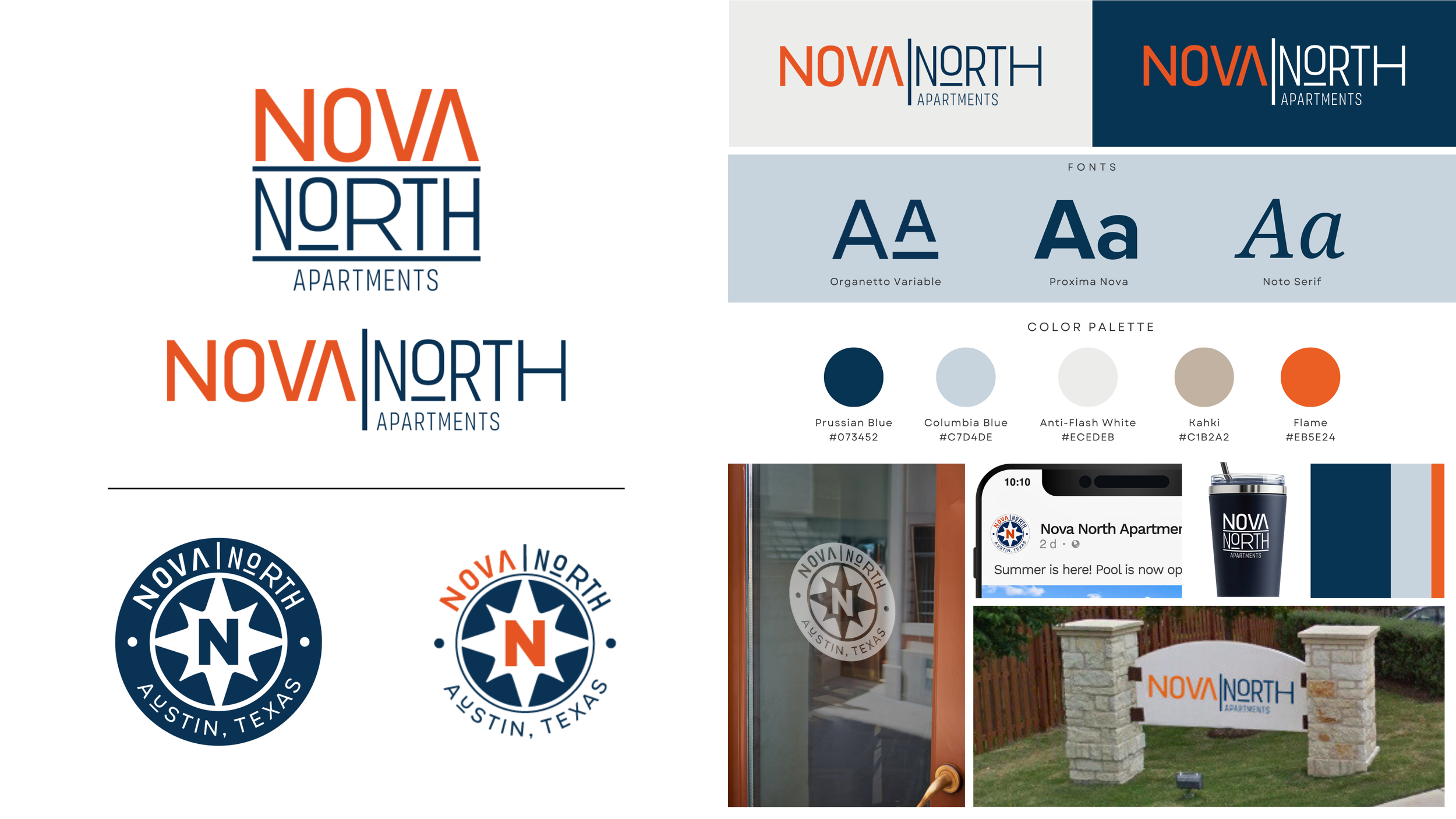 Nova North Apartments - Logo & Identity Design