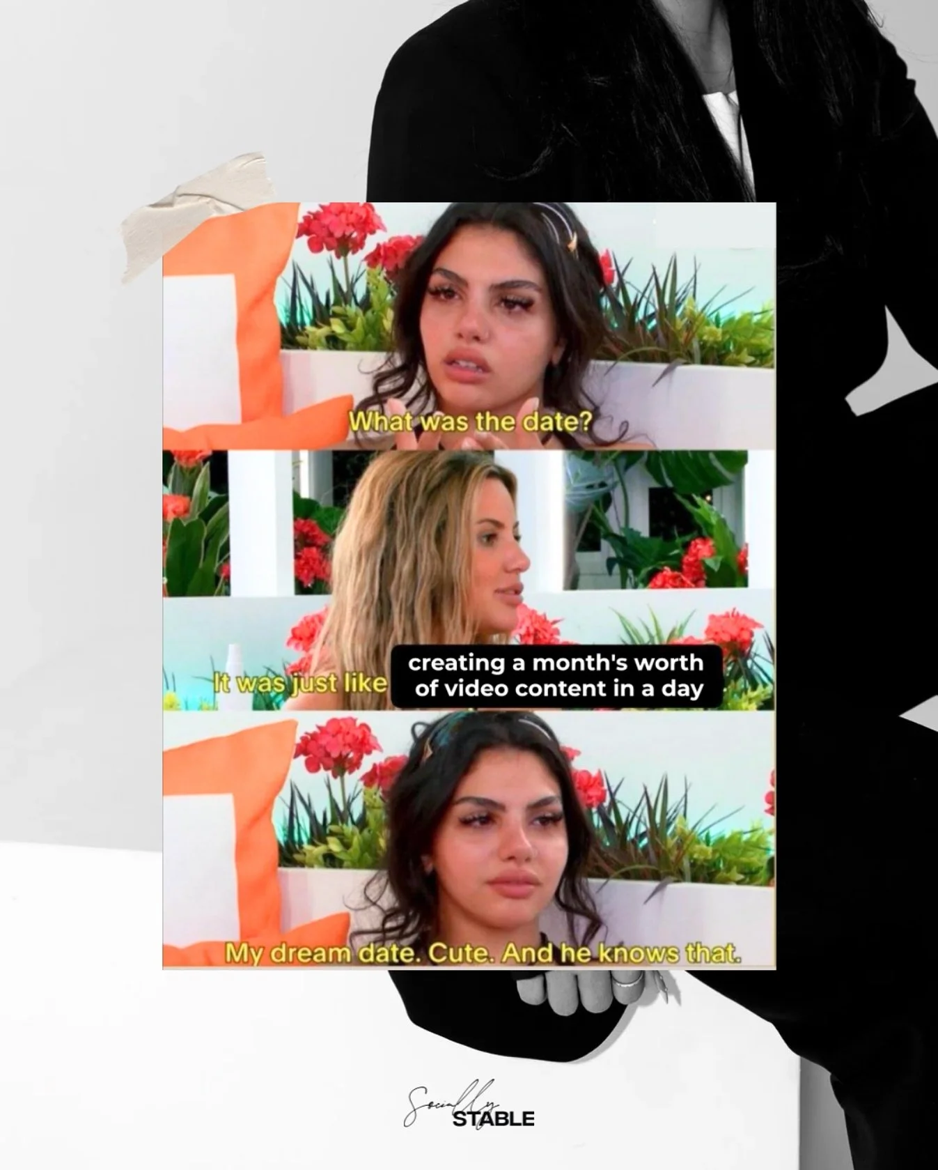 I came here for looo- the efficiency! 

All of our social media management packages include a monthly content session. Keeping fresh and updated visuals is so important, especially if you are in the service industry (our specialty). 🤳✨

At your mont