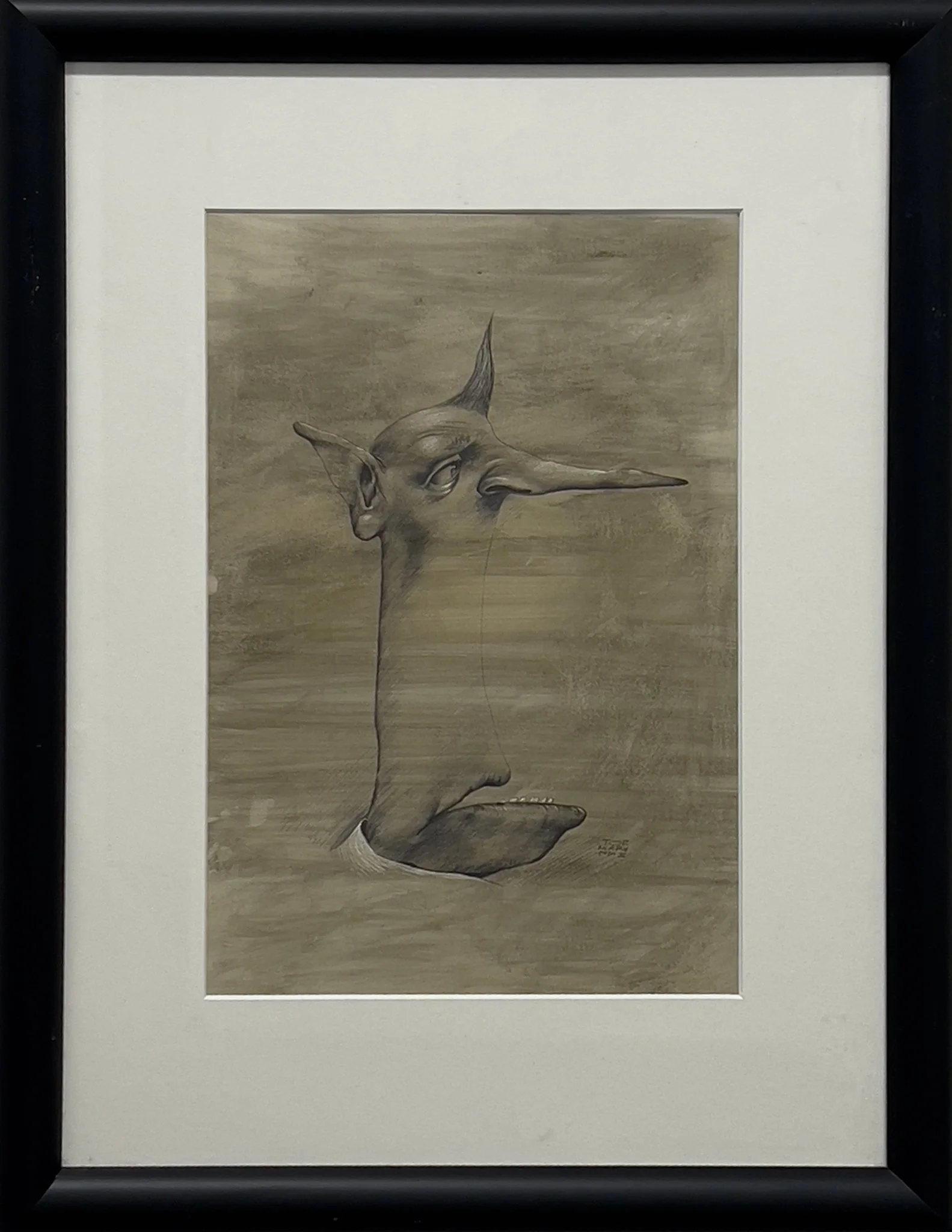 Uten tittel av Tor Kvarv (1953-2025), H 56 x B 44 cm, 2002, tegning, startpris kr. 6500