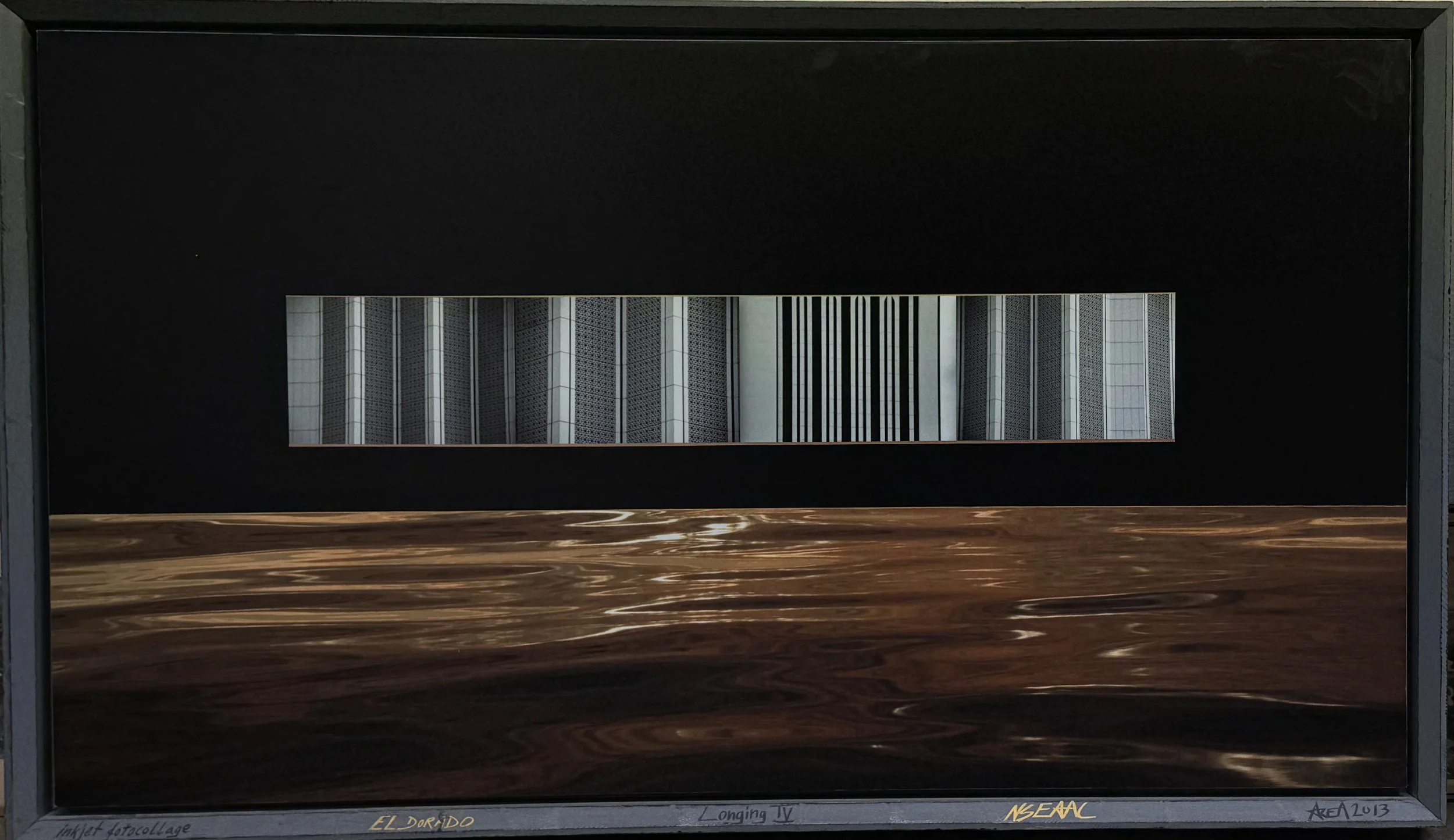 Eldorado/Longing IV av Are Andreassen, 2013, fotocollage og akryl, H 210 x B 123 cm, startpris kr. 75.000