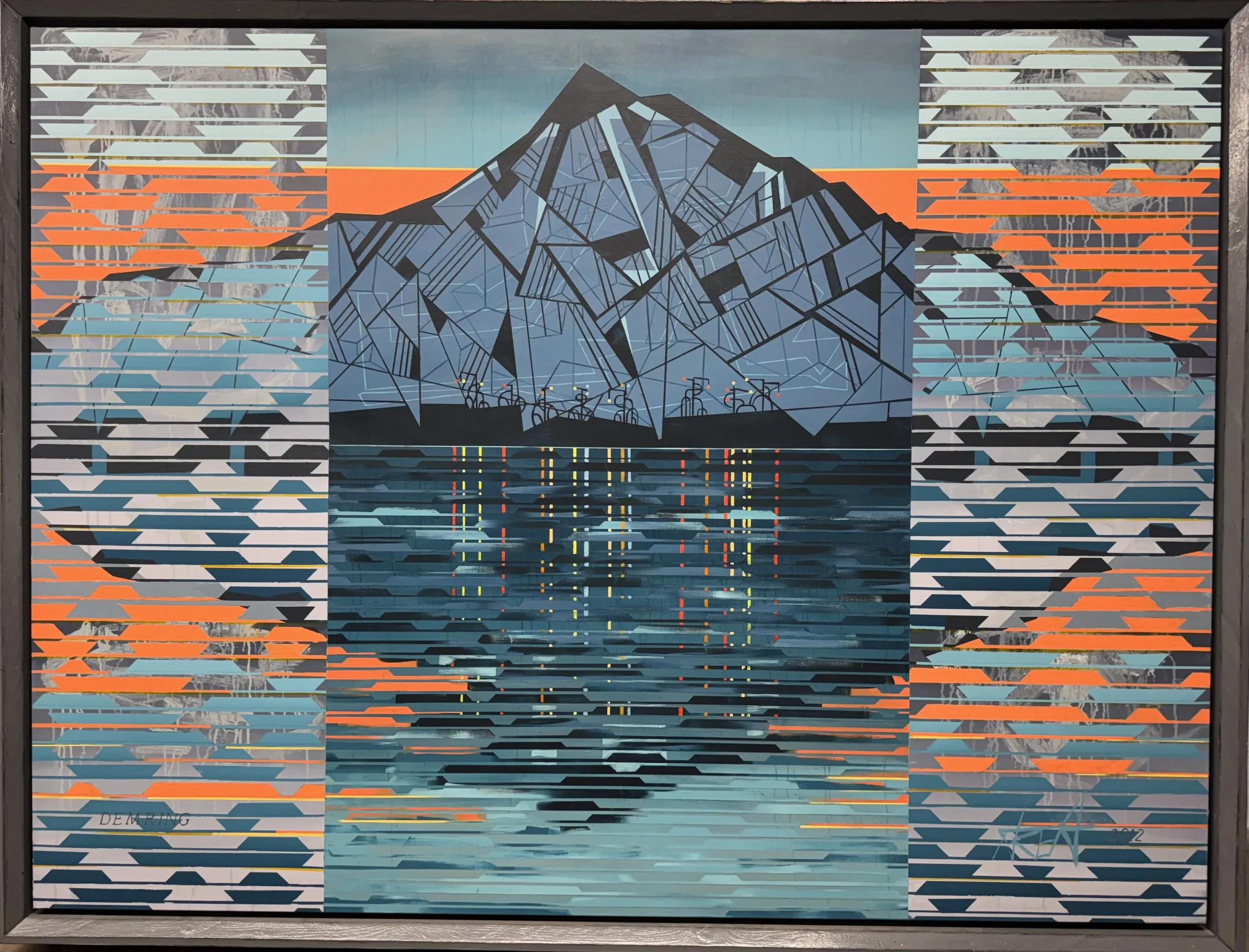 Demring av Are Andreassen, 2012, akryl og olje på plate, H 160 x B 210, startpris kr. 125.000