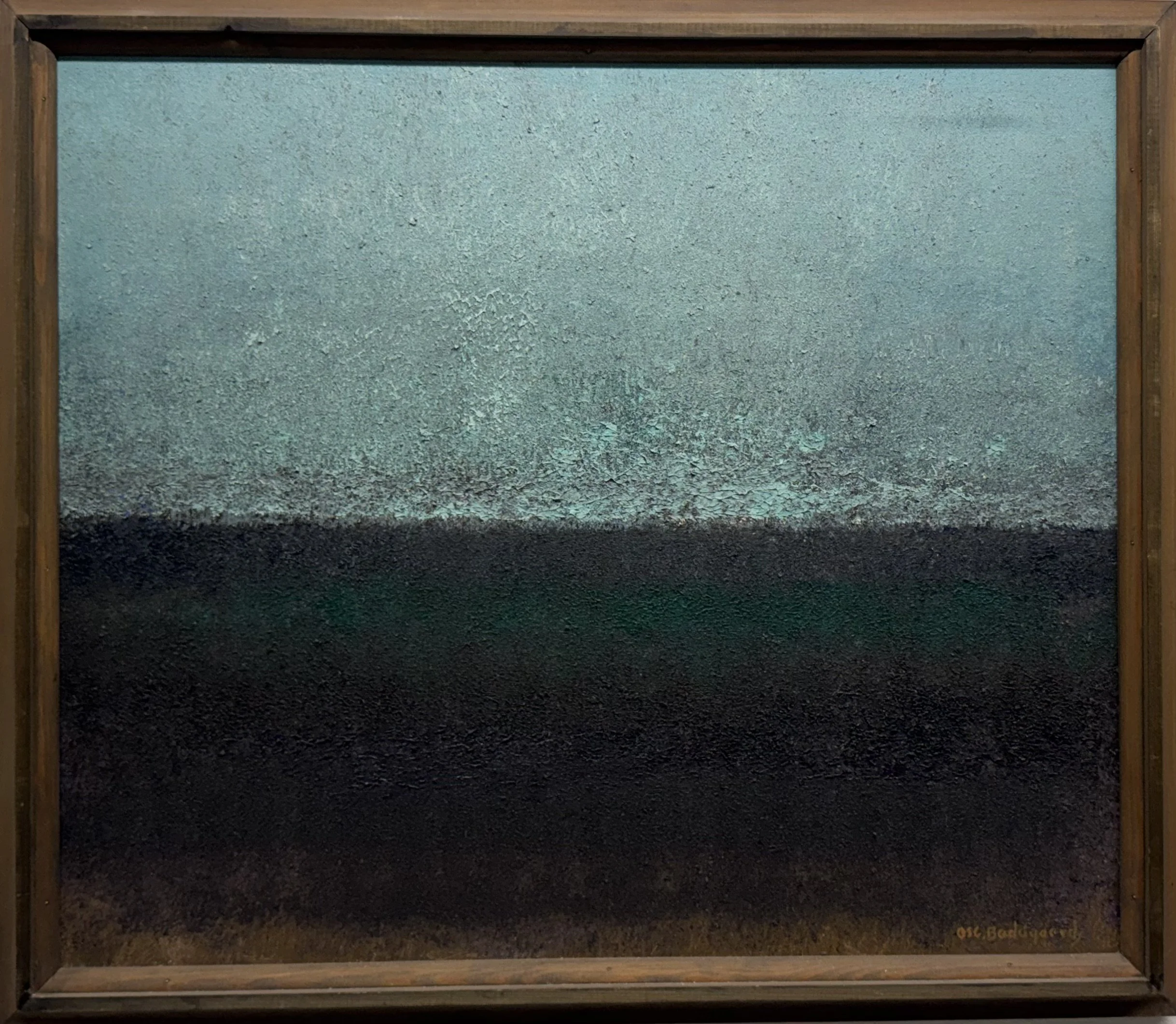 «Novemberhav» av Oscar Bodøgaard (1923-2011), olje på lerret, 2008-09, pris kr. 50.000
