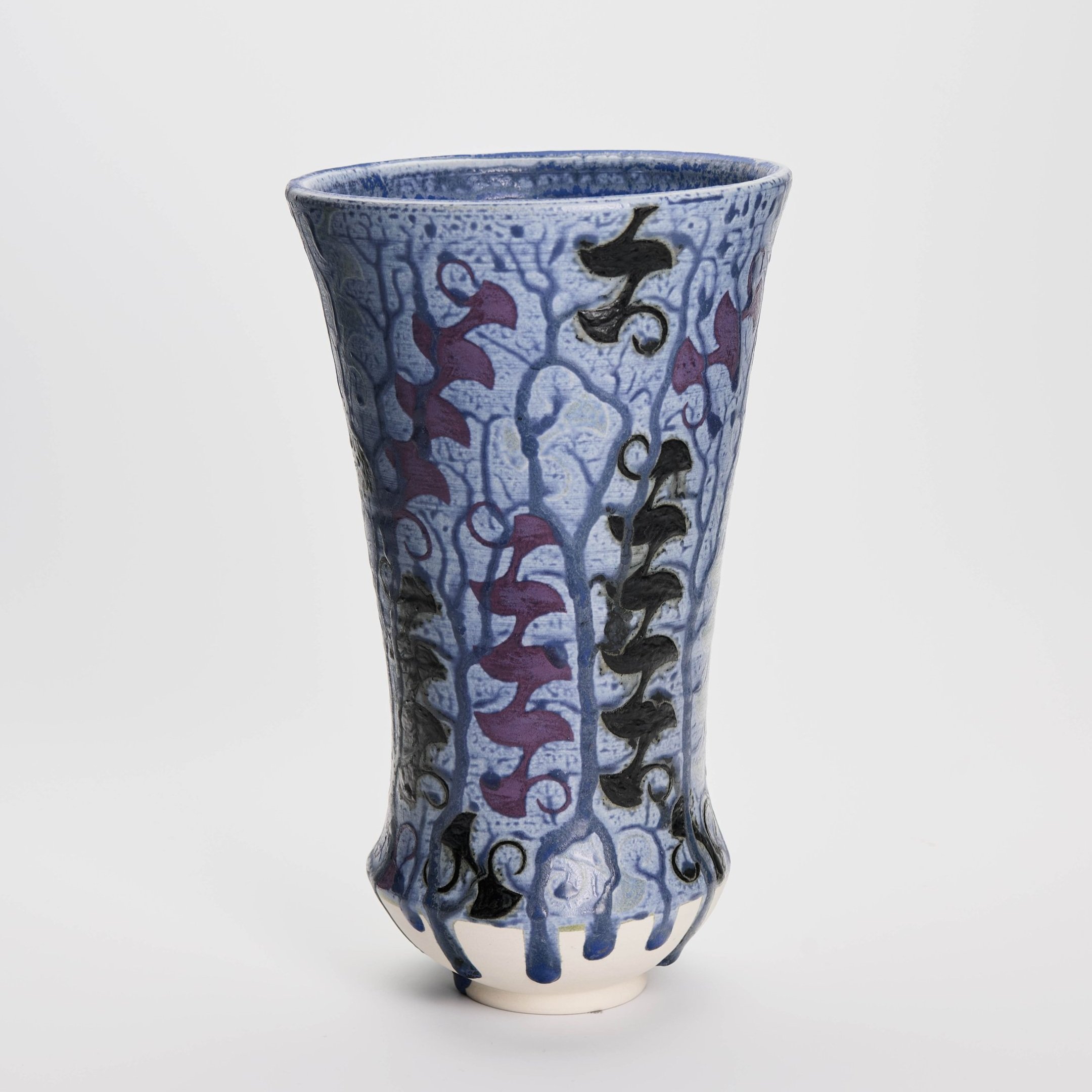 Bell Vase with Blue Fanfare