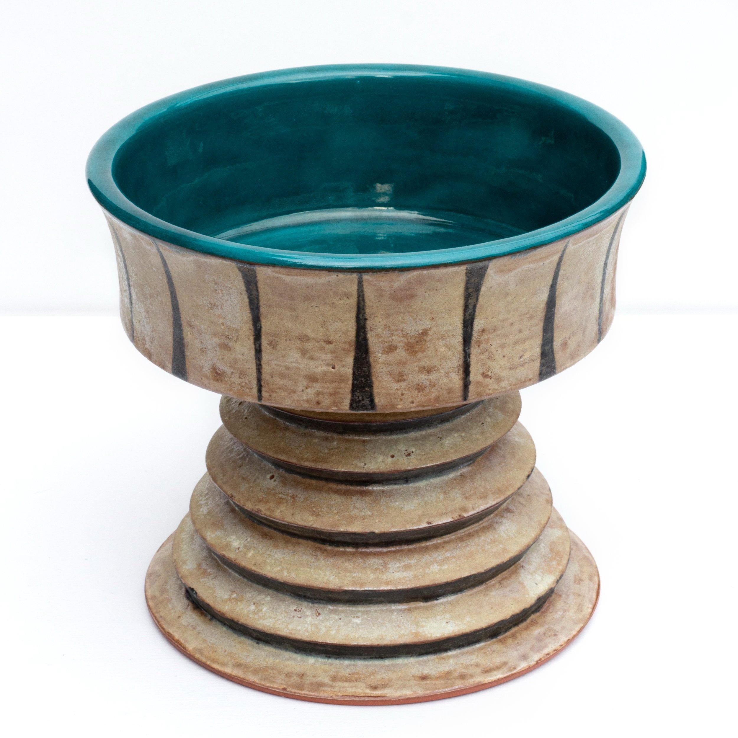 Citadel Bowl with Canted Frieze