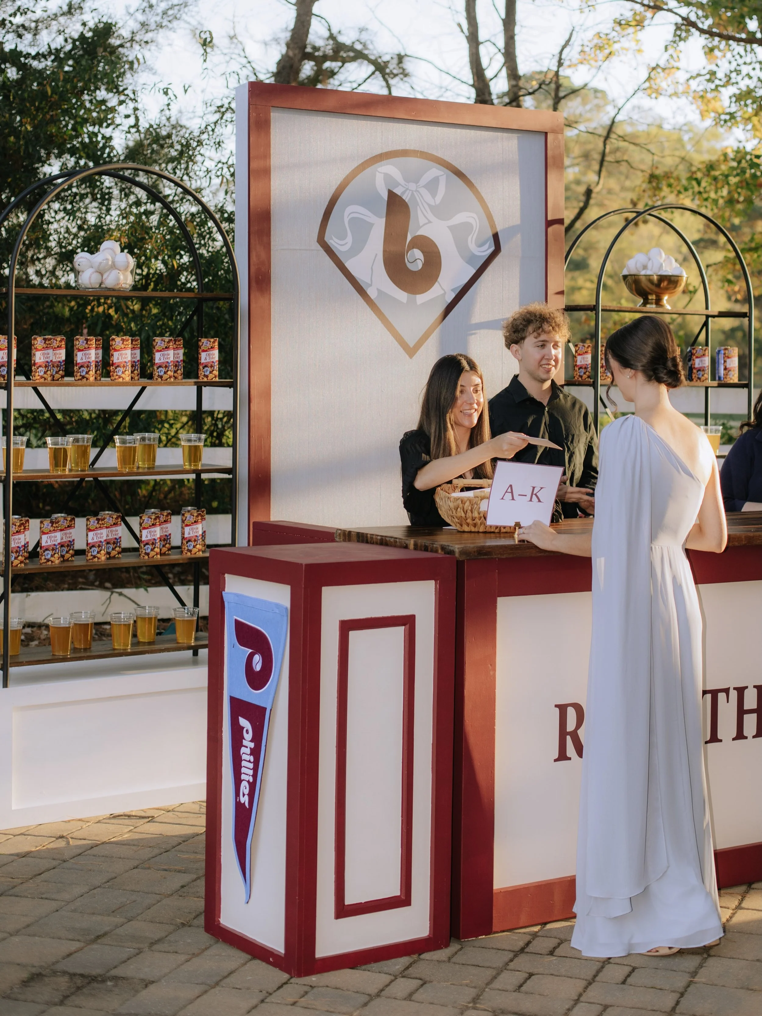 Finding your seat deserves a little home field advantage... and a box of Cracker Jacks ⚾️

Guests picked up tickets at will call with their seat and table number, escorting them to the next inning of the celebration. This interactive seating chart wa