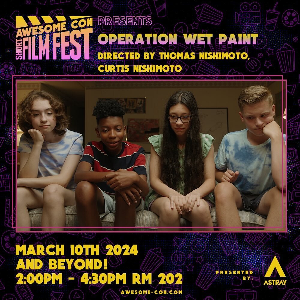 Can&rsquo;t wait for people to see all the hard work we put into this film! 

You can catch Operation: Wet Paint @awesomeconshortfilmfestival on March 10th!
