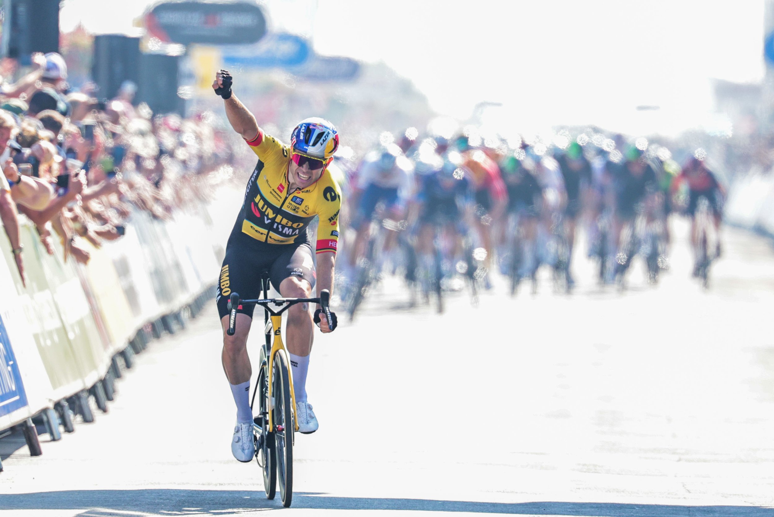 WOUT VAN AERT SOLOS TO MEMORABLE TOUR OF BRITAIN STAGE WIN