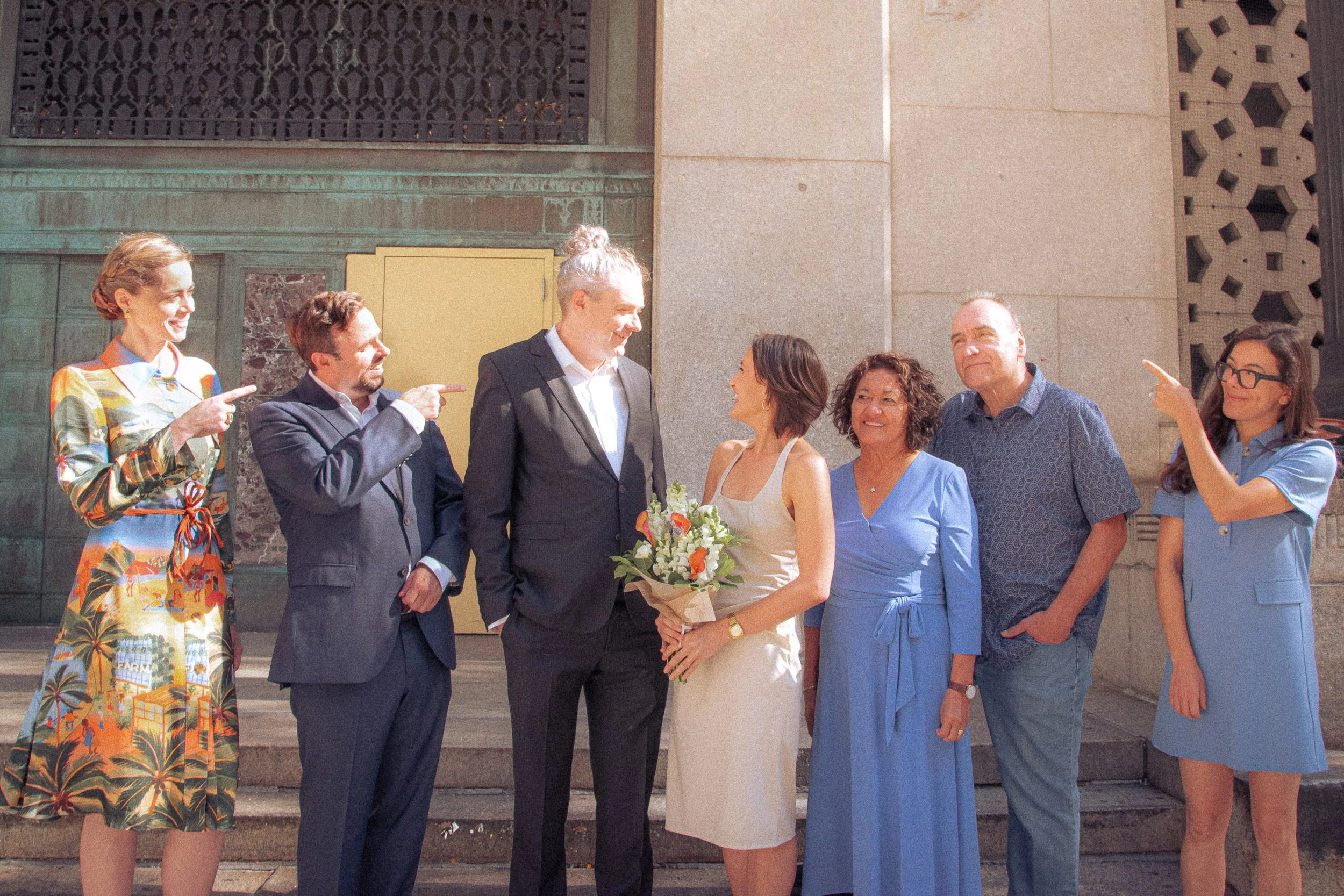  NYC City Hall Wedding Family Portrait 