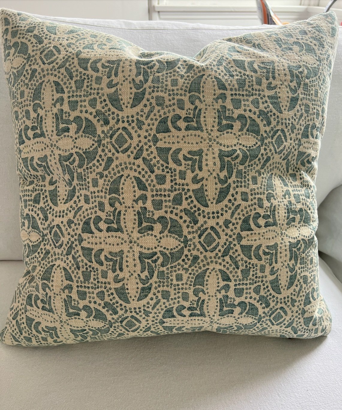Southern Cross Turquoise Square Pillow