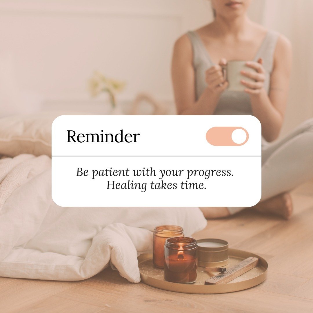 This is your reminder to practice patience during the healing process. ☀️ 

Healing often takes time and requires us to be kind to ourselves, no matter what stage we are at. You are doing a great job!

#fancytherapy #selfcare #mindfulness  #waystolov