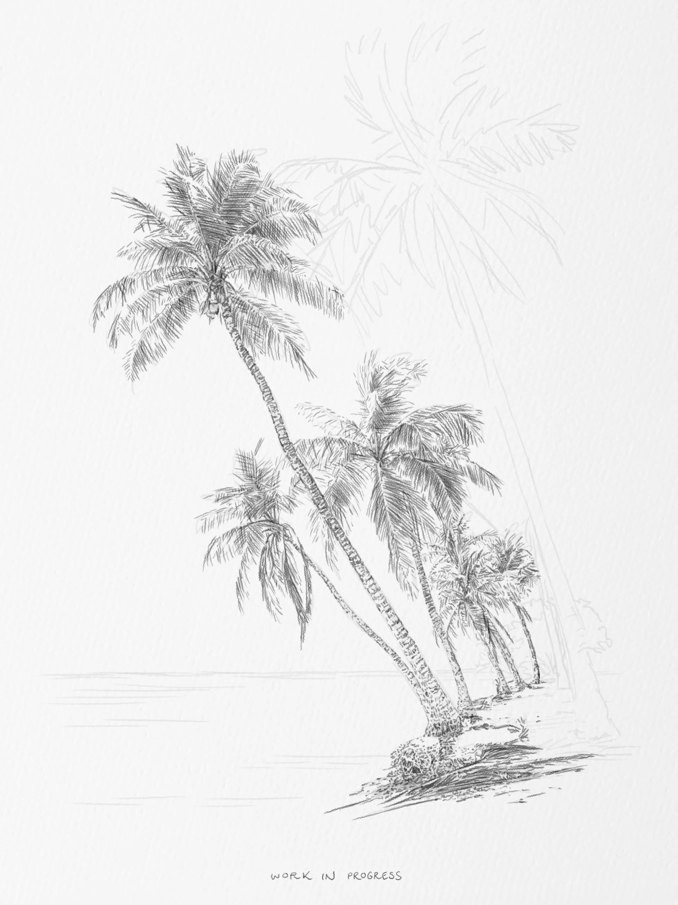 Little corner of paradise. 
A4. Work in progress.