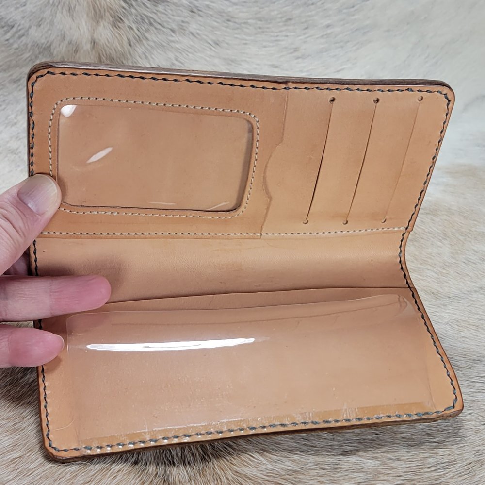 Leather Checkbook Cover Axe — 33 Ranch & Saddlery, LLC