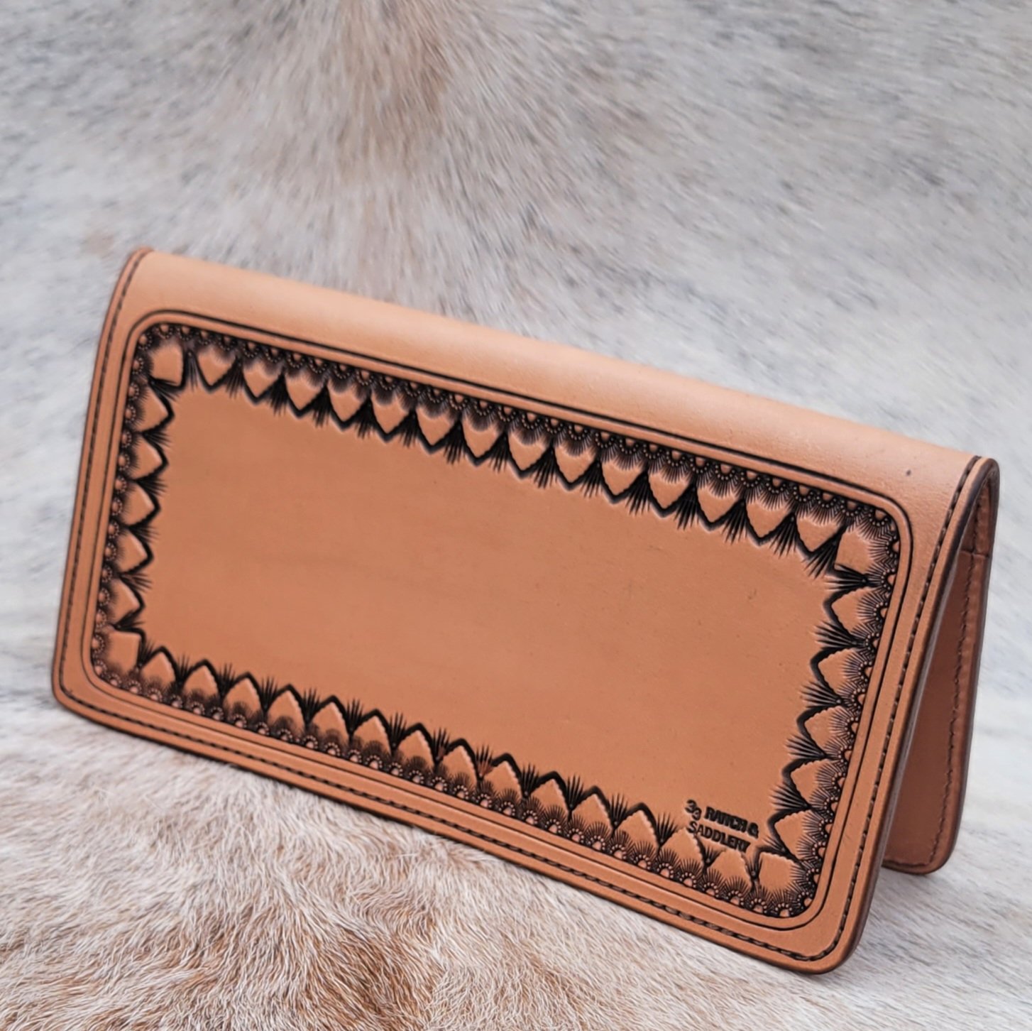 Leather Checkbook Cover Shell — 33 Ranch & Saddlery, LLC