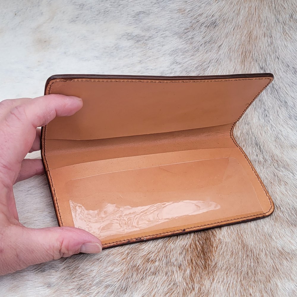 Louis Vuitton Epi Leather Checkbook Holder - Orange Wallets
