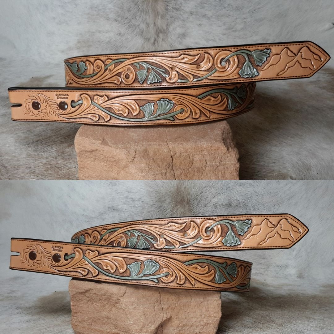 Custom Tooled Leather Belts — 33 Ranch & Saddlery, LLC