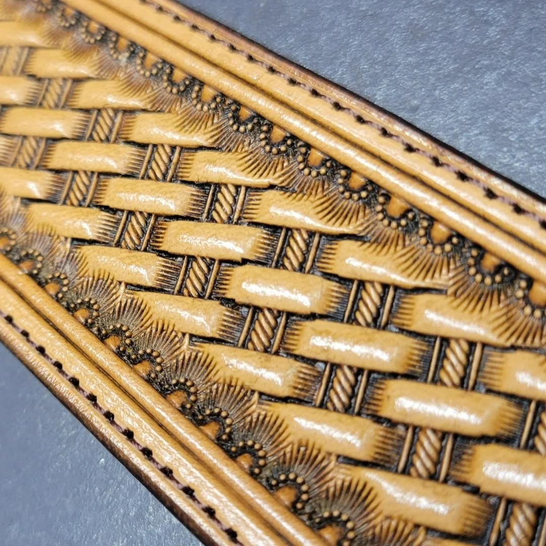 Custom tooled leather belts 33 ranch saddlery llc