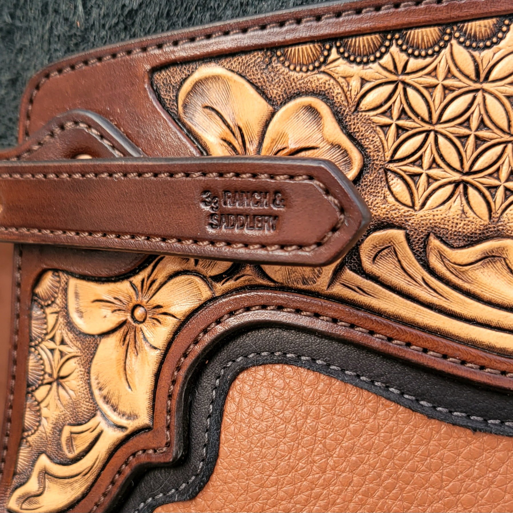 Hydrangea Custom Chinks - front belt