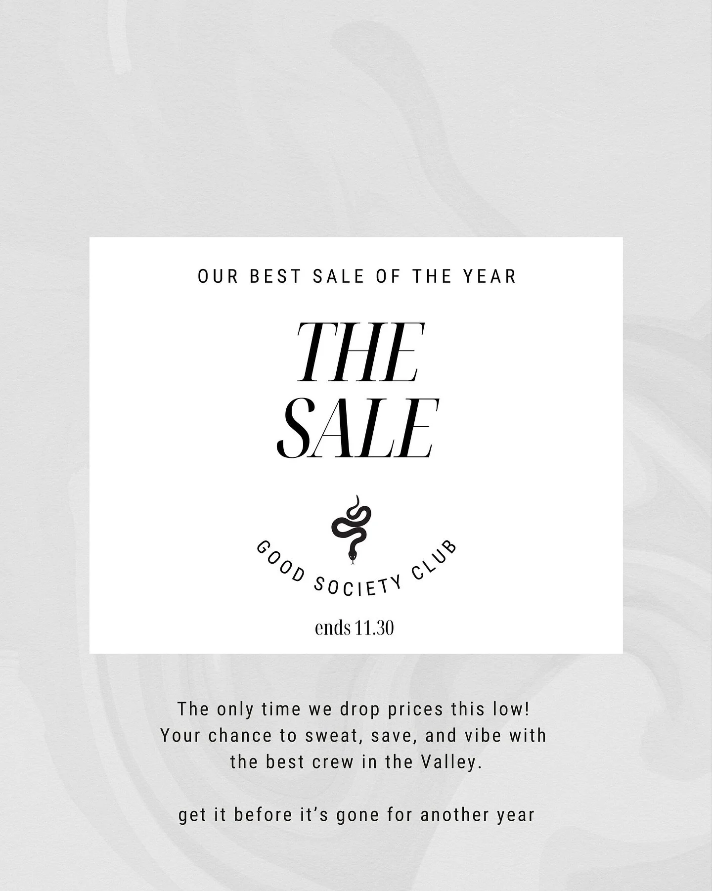 What you&rsquo;ve all been waiting for!
Starting NOW, by popular request! 

The only time we drop prices this low! 
Your chance to sweat, save, and vibe with the best crew in the Valley. 😏

get it before it&rsquo;s gone for another year!

*No additi