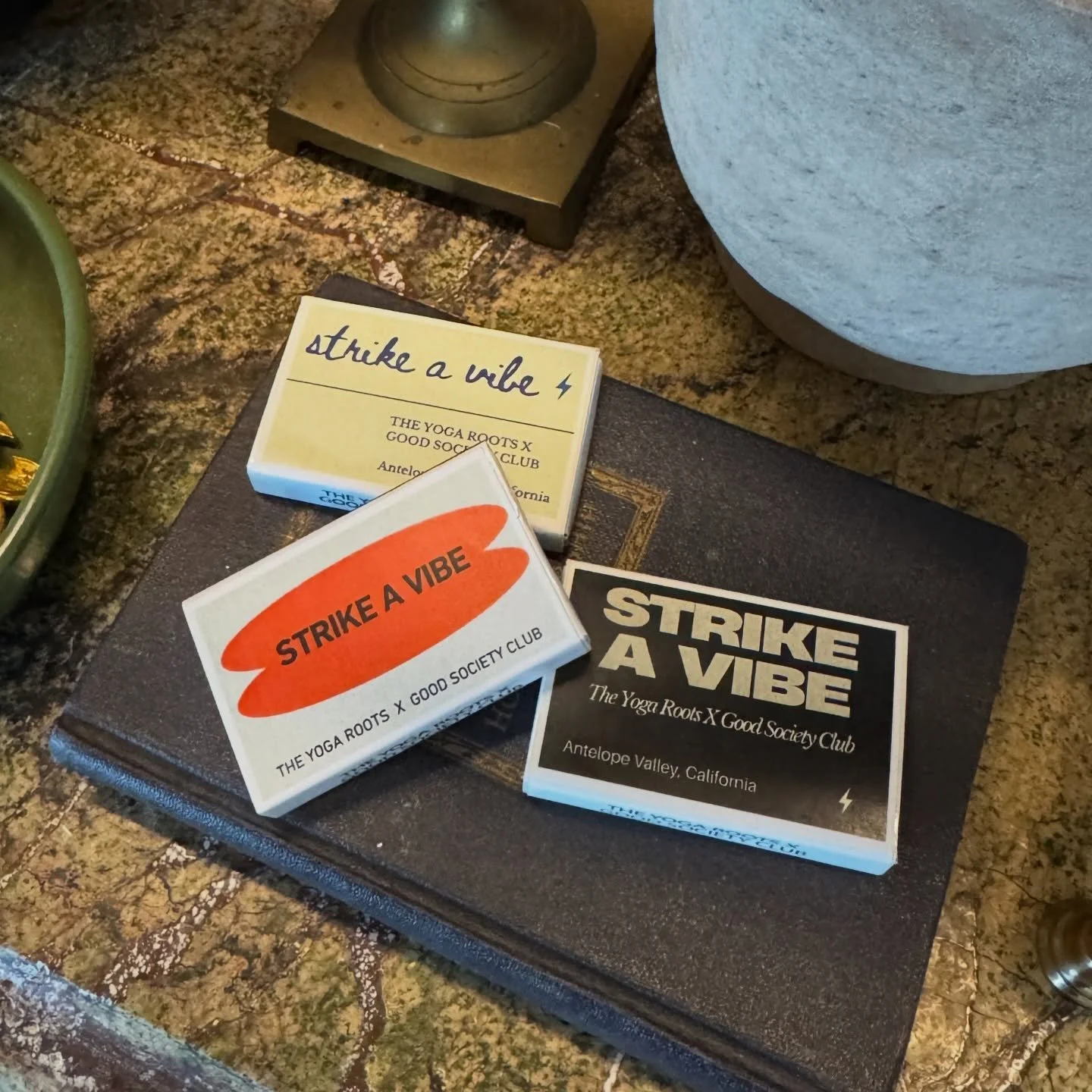 STRIKE A VIBE ⚡️

matches avail at the studio now 😮&zwj;💨