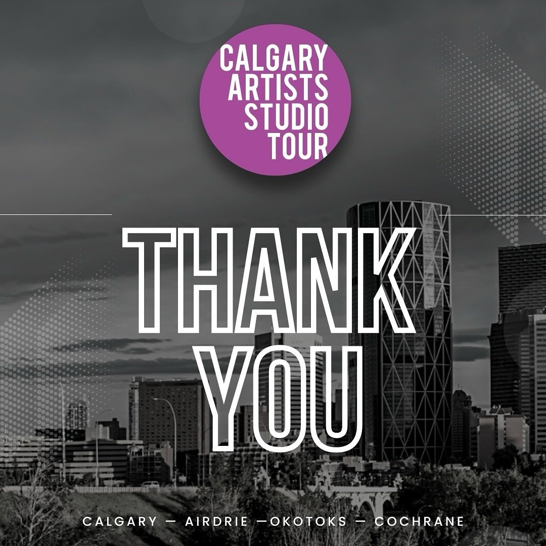 The 3rd ANNUAL CALGARY ARTISTS STUDIO TOUR has come to a close!  Huge shoutout to all the incredible artists who opened up their studios &amp; shared their passion with the community.  Your dedication &amp; creativity truly make this event shine!✨

T