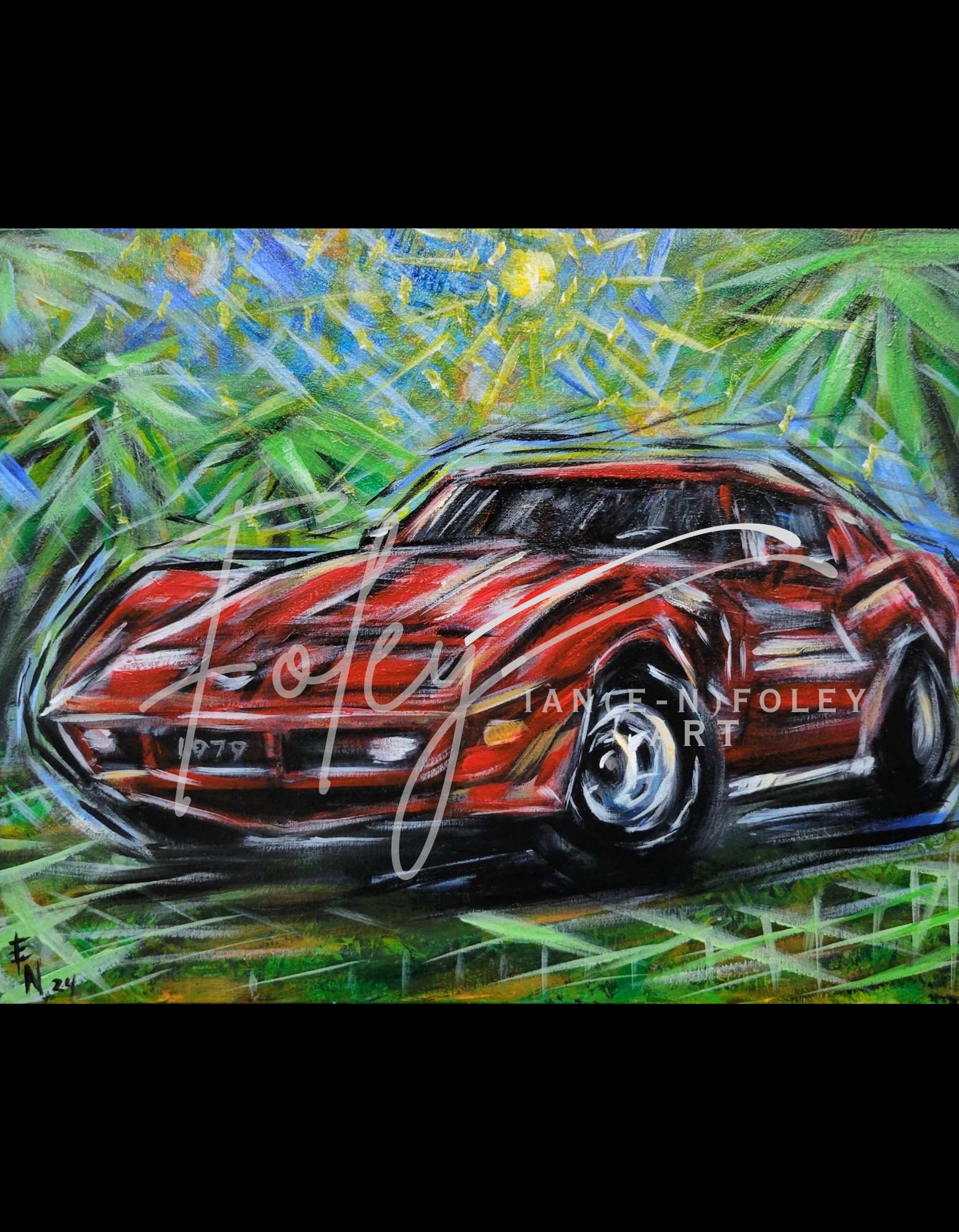 Print: " '79 Vette"