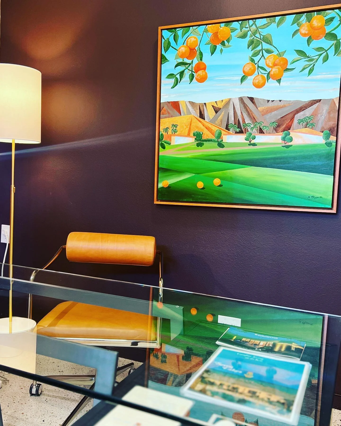 Who doesn't love a little office refresh?! We recently finished @richieusherrealtygroup new office space at Seven Lakes in Palm Springs. We used existing furniture and art to create a more cohesive and functional environment for the staff and their c