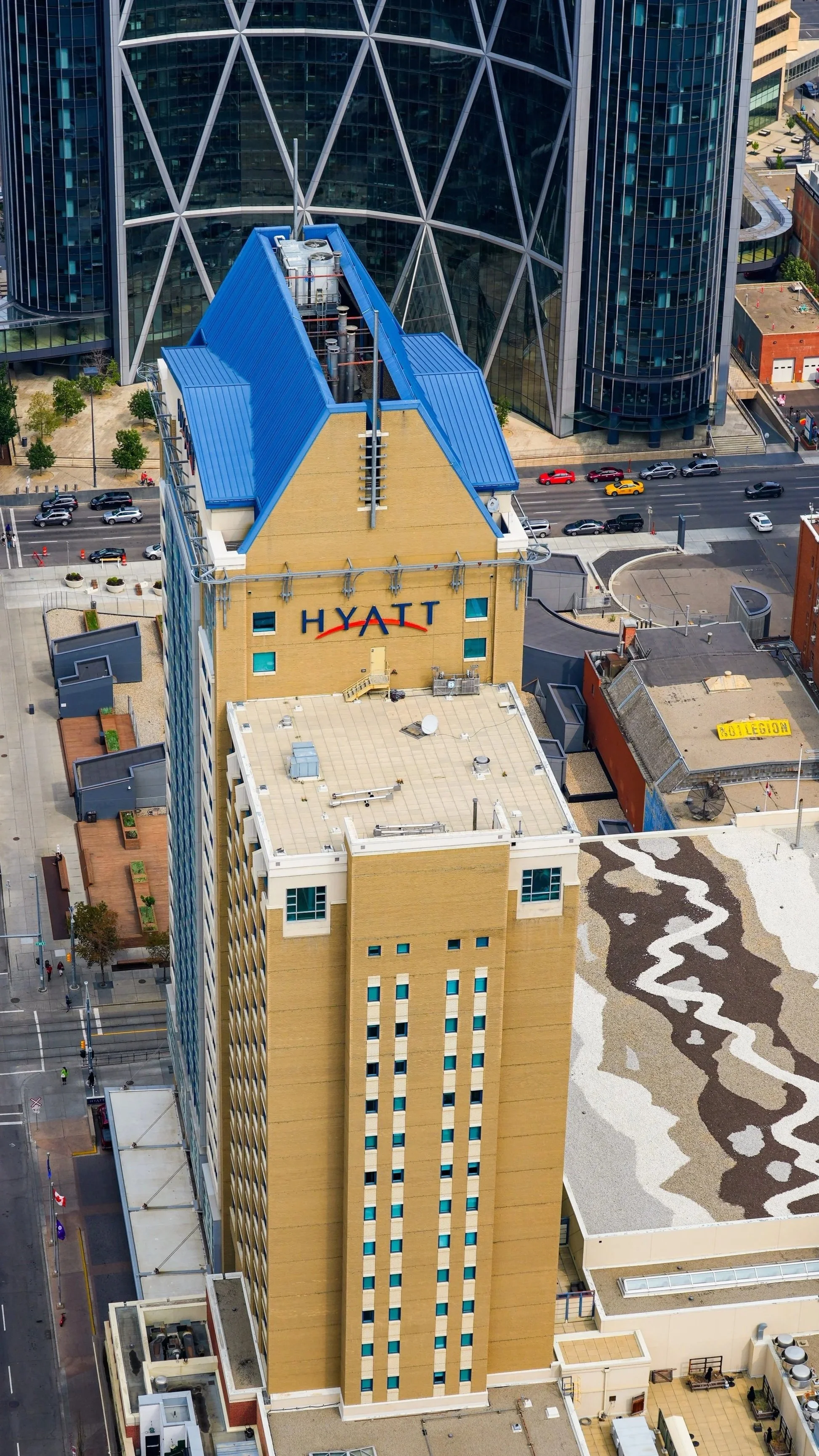 A modern tower with monumental history as its foundation