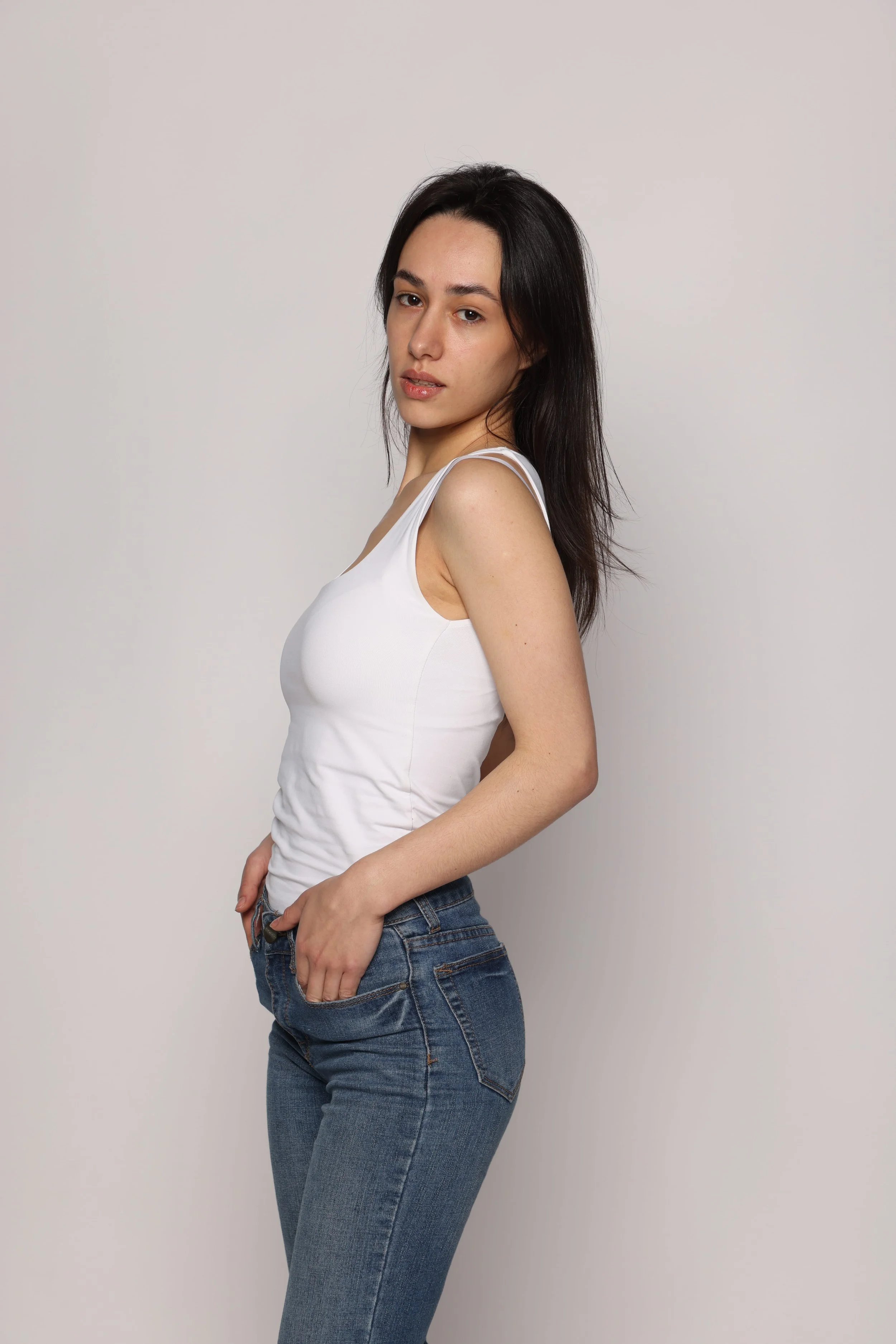 model in white top at Eko Model Management (3).jpg