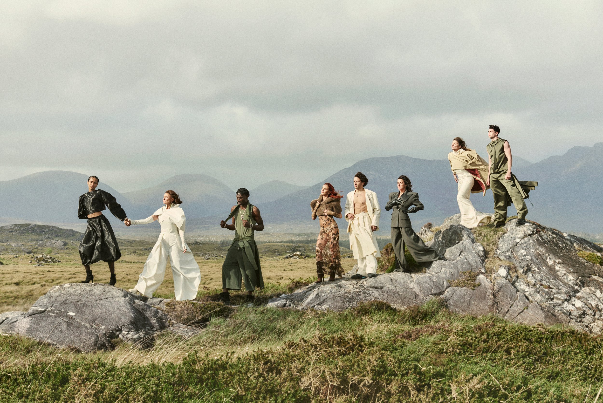 8 Irish people ranging from models, actors and musicians. all are involved in this years Ireland Fashion Week Show and it's campaign it's coming home campaign