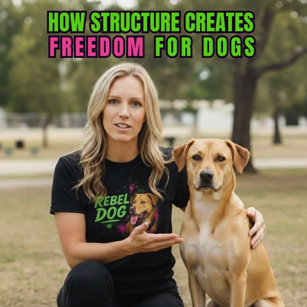 Structure didn&rsquo;t limit the dog.
It freed them.

Clear rules.
Clear expectations.
Clear mind.

No guessing.
No chaos.
No anxiety.

When dogs know the rules,
they stop panicking
and start trusting.

Structure creates confidence.
Confidence create