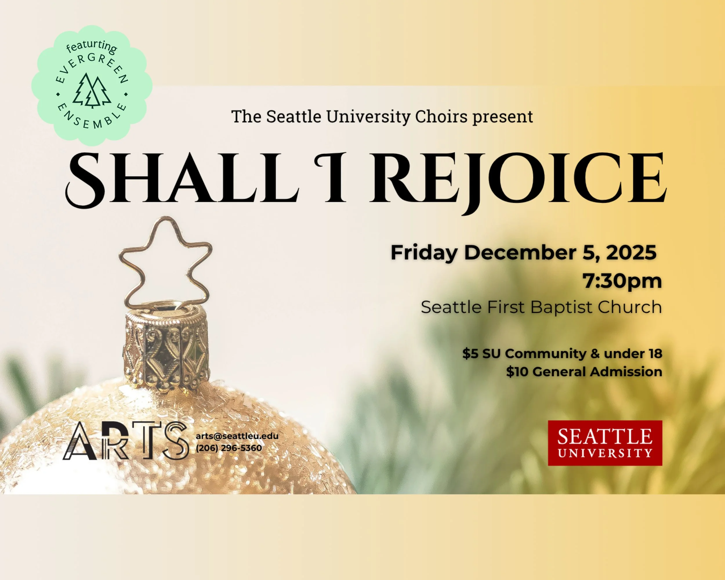 Seattle University Choirs: I Shall Rejoice