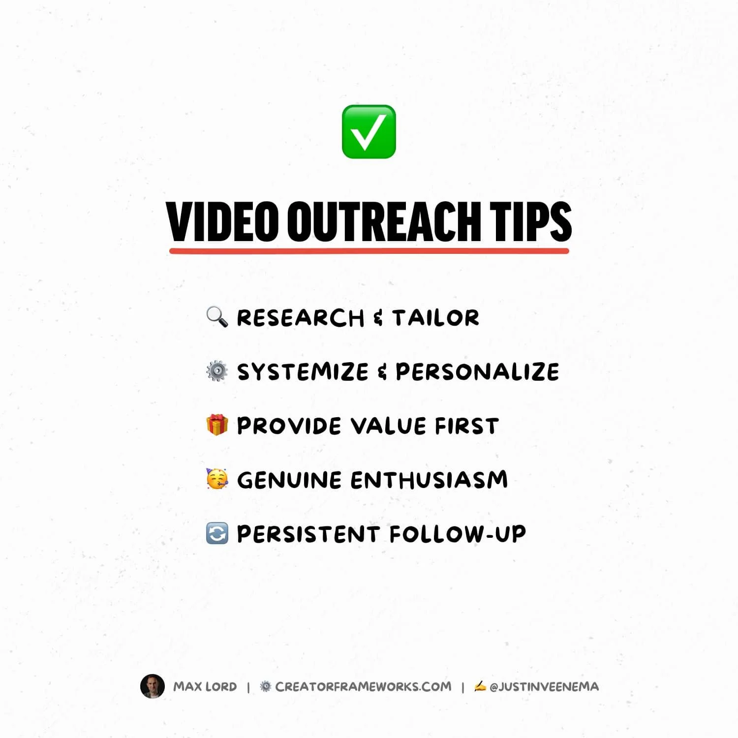 Video Outreach Tips & Strategy