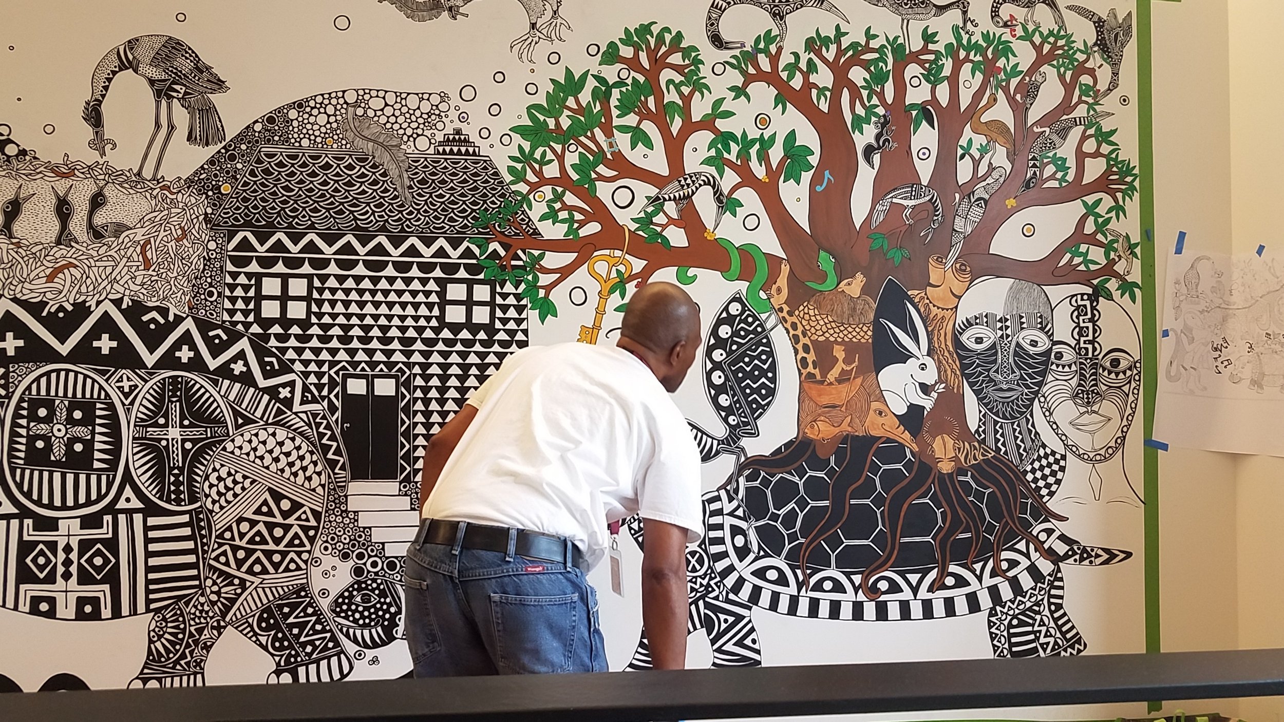 CCC Mural by BWDiakite 12' x 25'