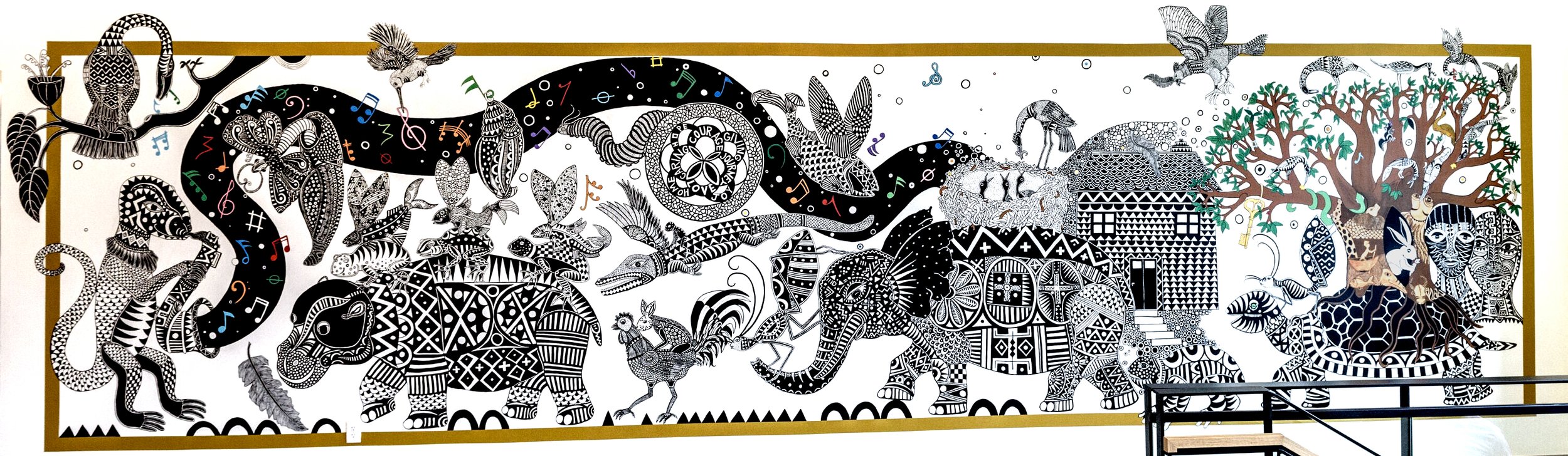 CCC Mural by BWDiakite 12' x 25'