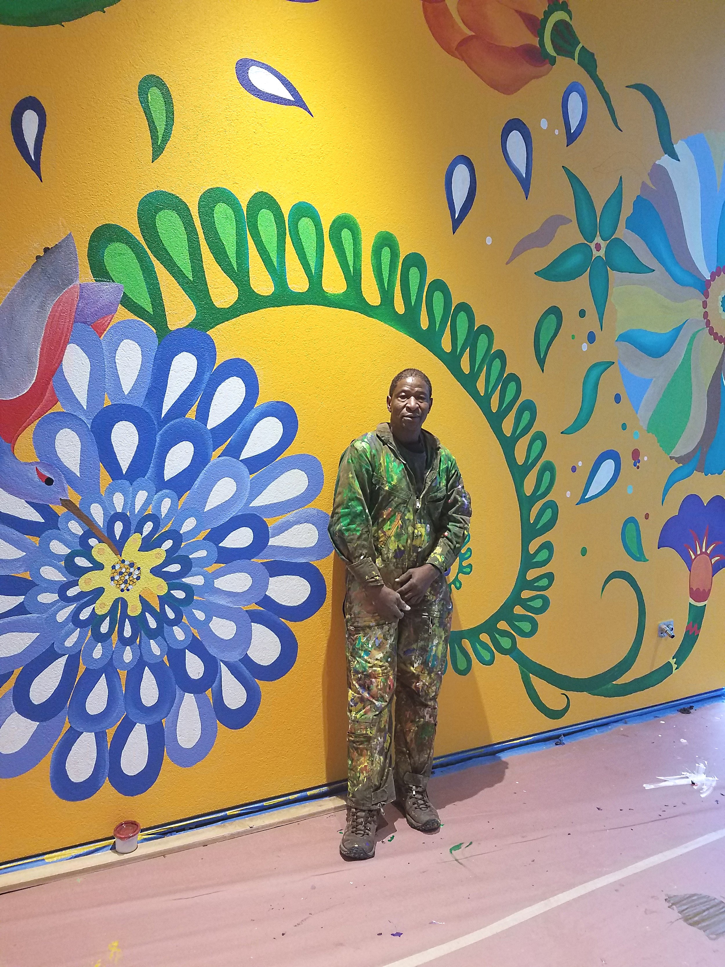 Louisa Flowers 12' x 65' by Diakite