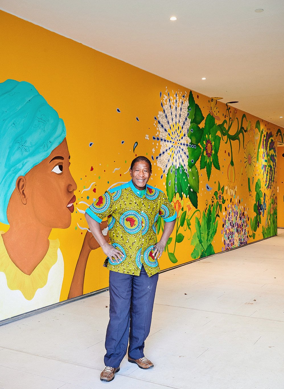 Louisa Flowers 12' x 65' by Diakite