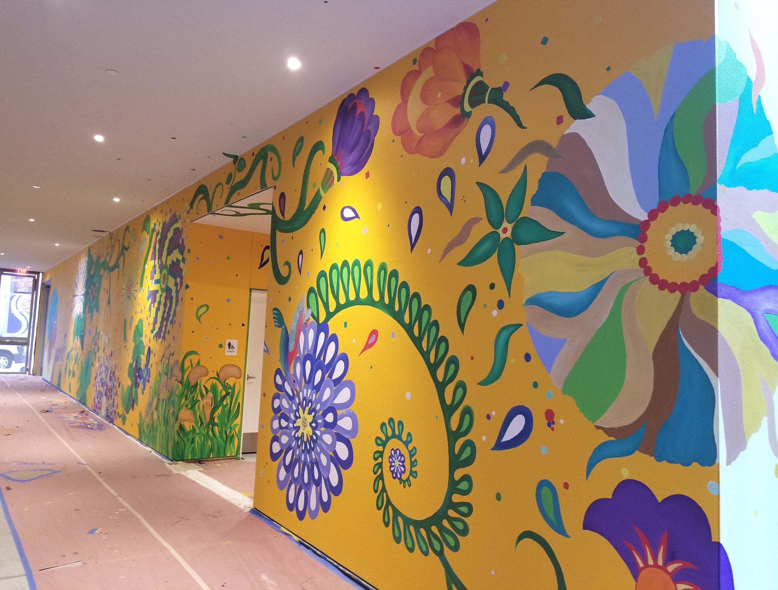Louisa Flowers 12' x 65' by Diakite