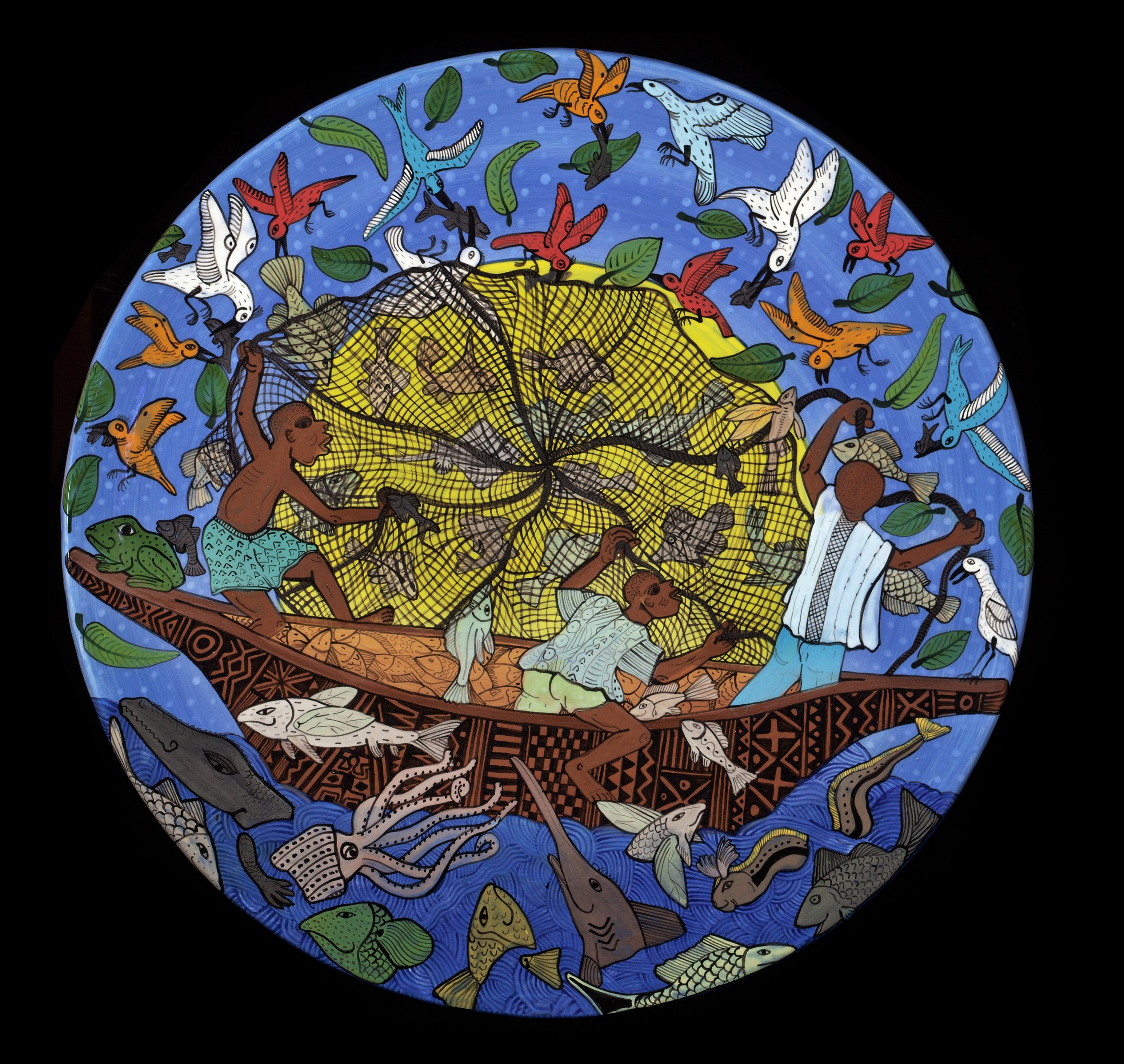 The Fisherman Ceramic Platter