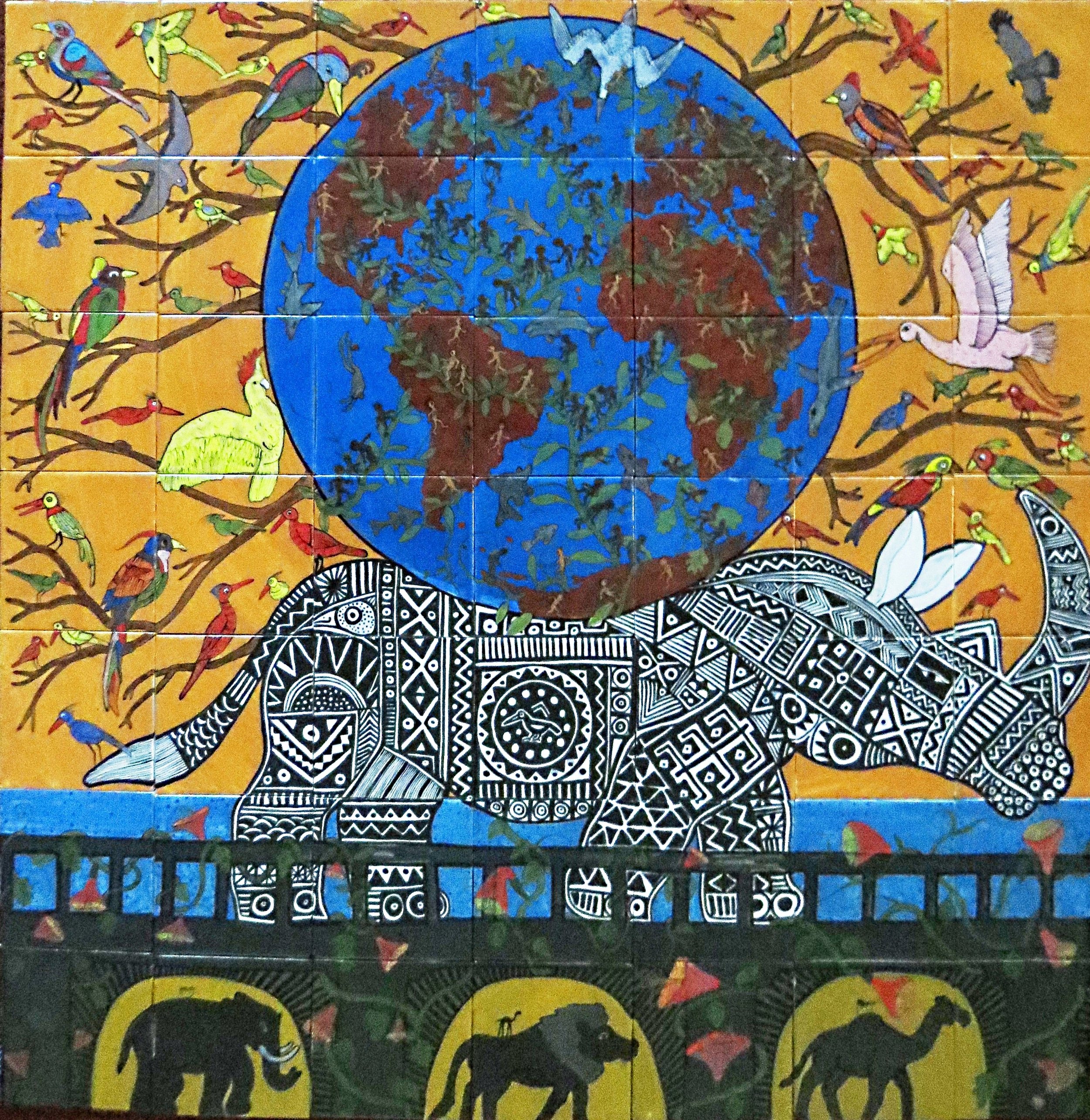 4ftx4ft Ceramic Tile Mural