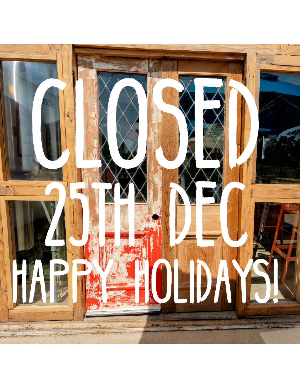 Closed For the day