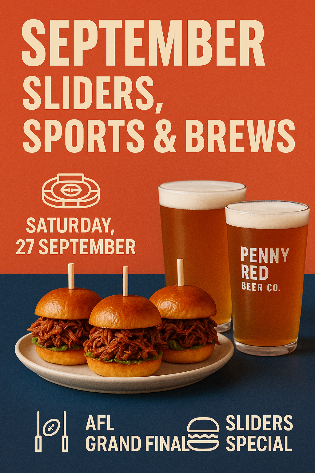 September Special: Sliders, AFL & Brews