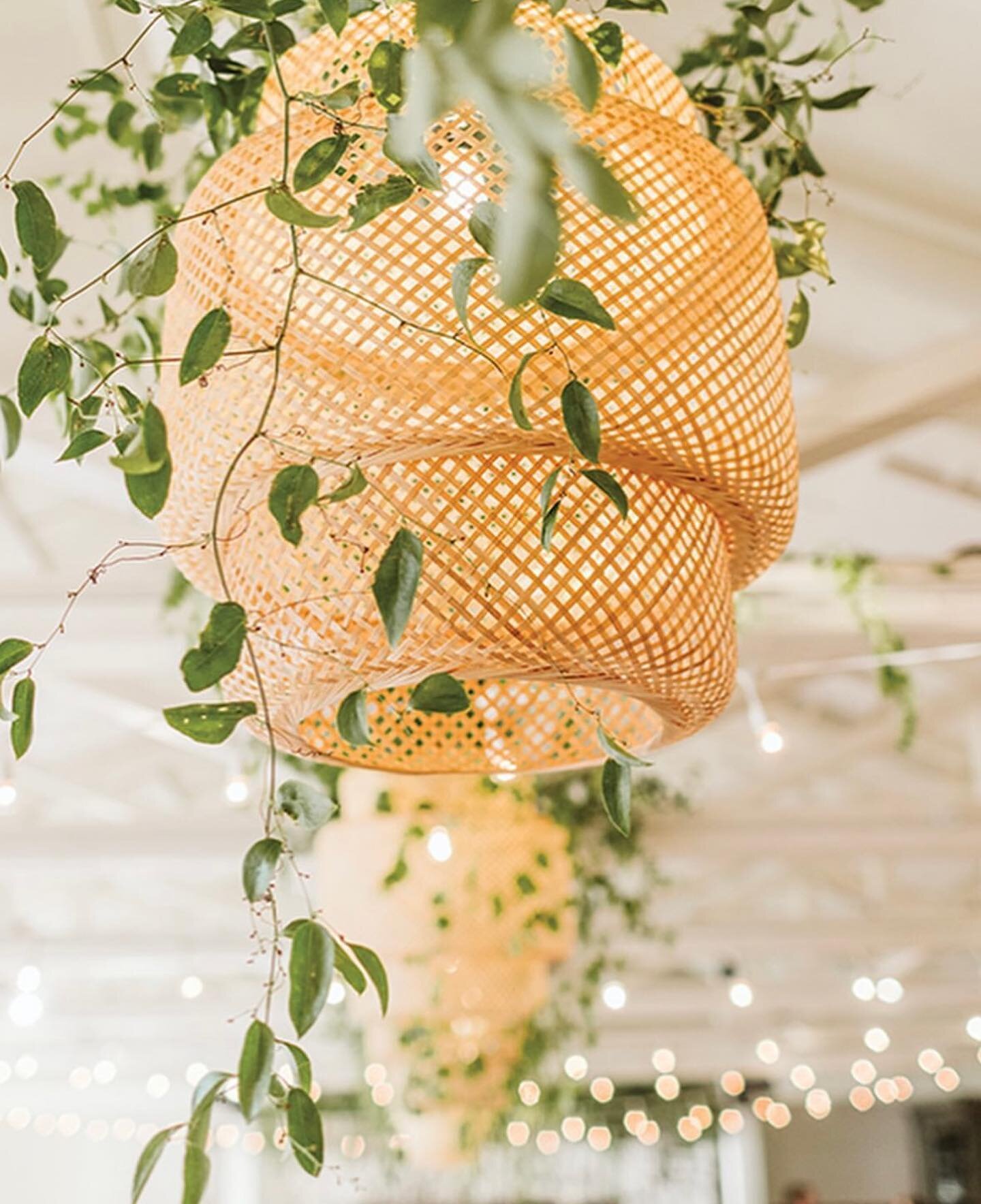 Cara &amp; Cameron did the island right with simple elegance ❤️🌿One of our most favorite weddings of 2022! A stunning aerial space envisioned by the incredible @camasdesigns featuring our classic rattan pendants. Cheers to ⭐️ vendors and planners 🫶