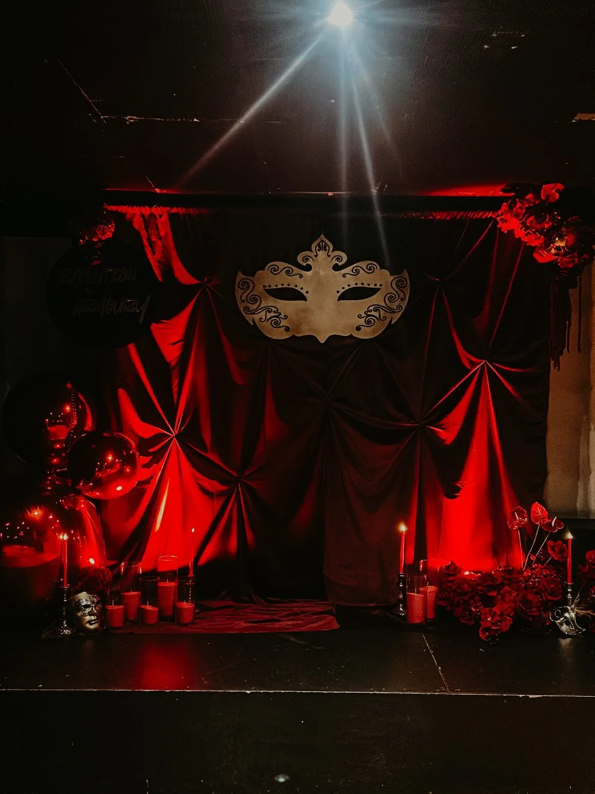 Velvet Backdrop - Burgundy