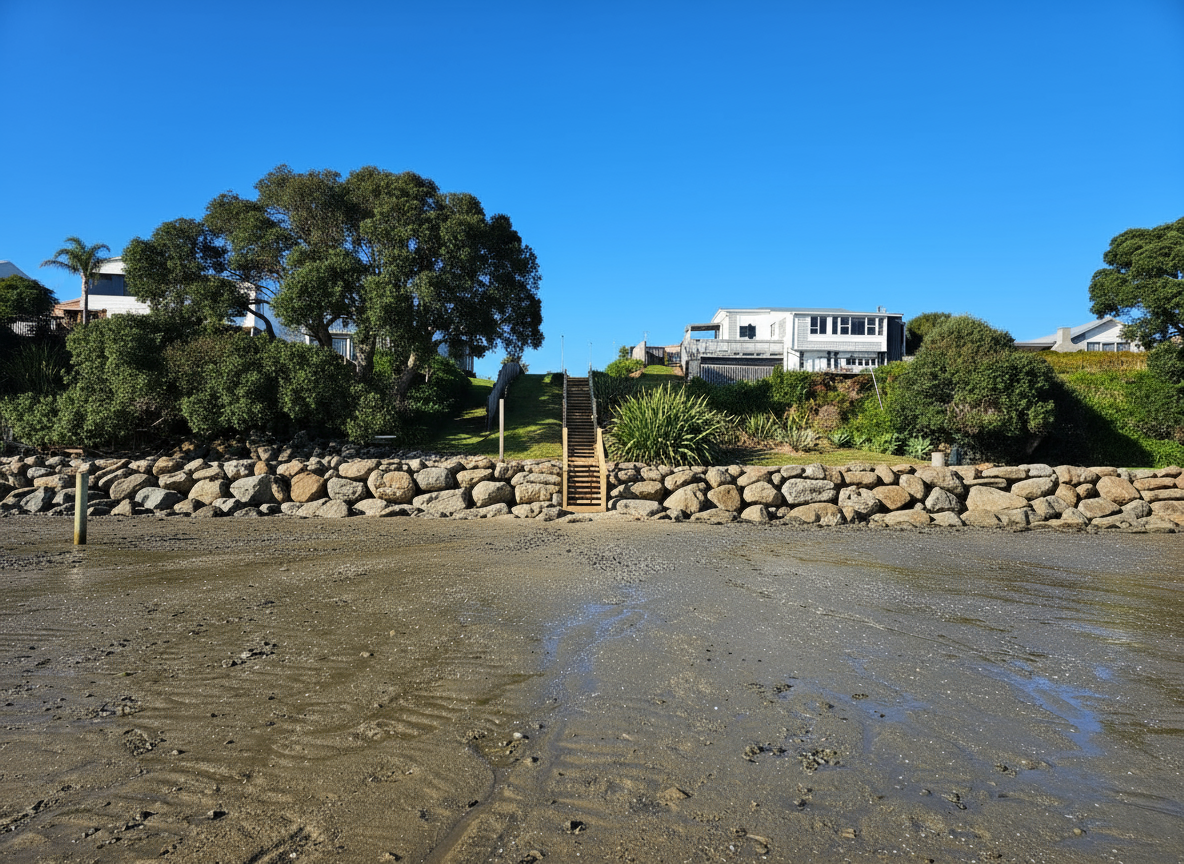 Clarks Beach Access and Coastal Protection Structures