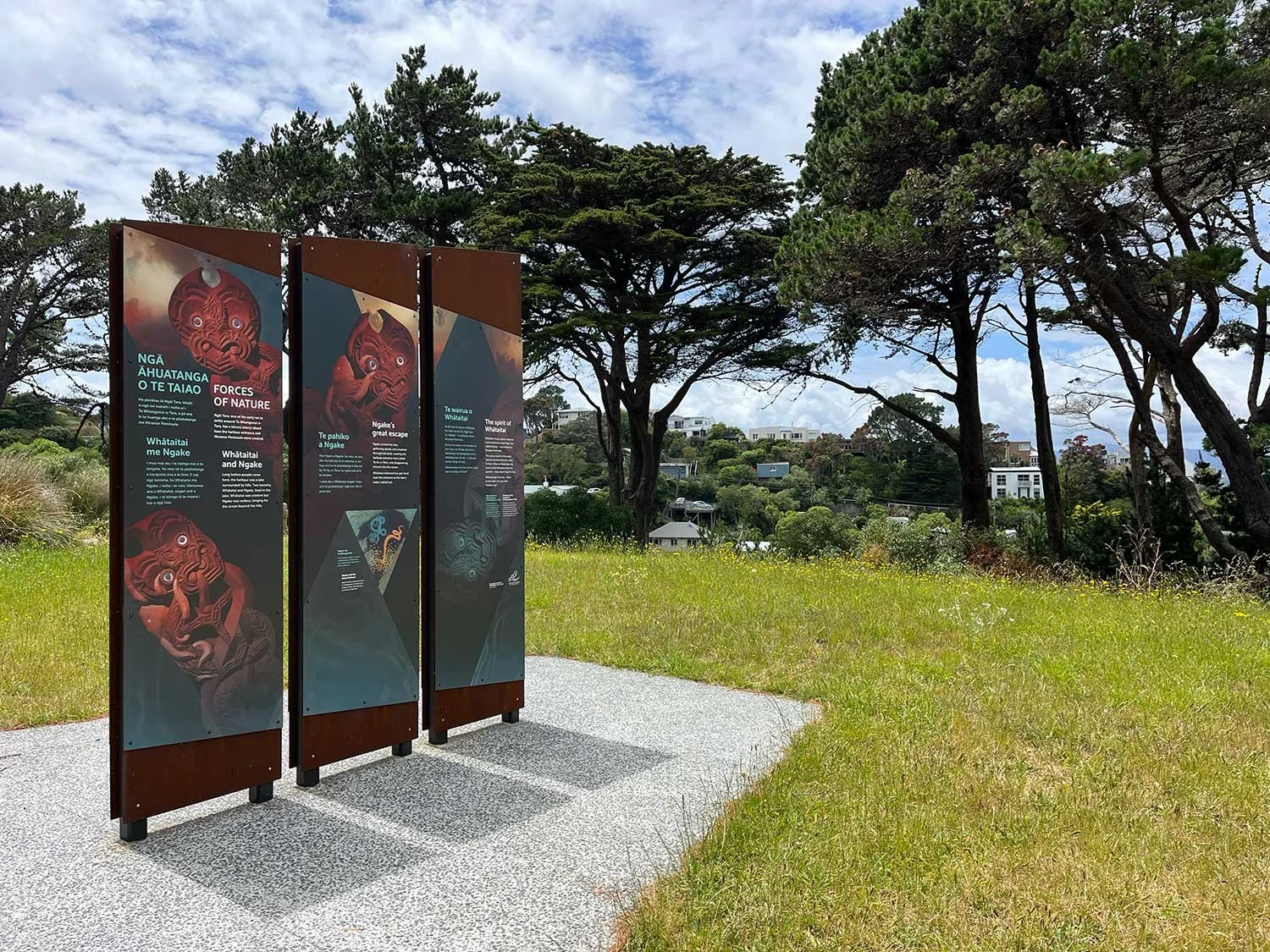 Mount Victoria Interpretation Panel Foundations