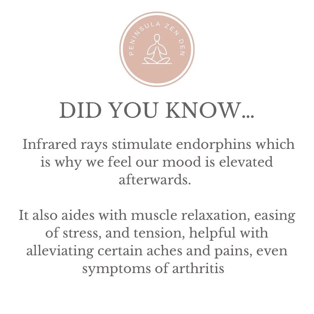What&rsquo;s not to love about extra endorphins, relaxed muscles and reduced stress and pain? 

💪 😃 🦵 🔥 

#saunatherapy #stressrelief #painmanagement #infraredsauna #infraredsaunabenefits #reducestress #reducepainandinflammation #morningtonpenins