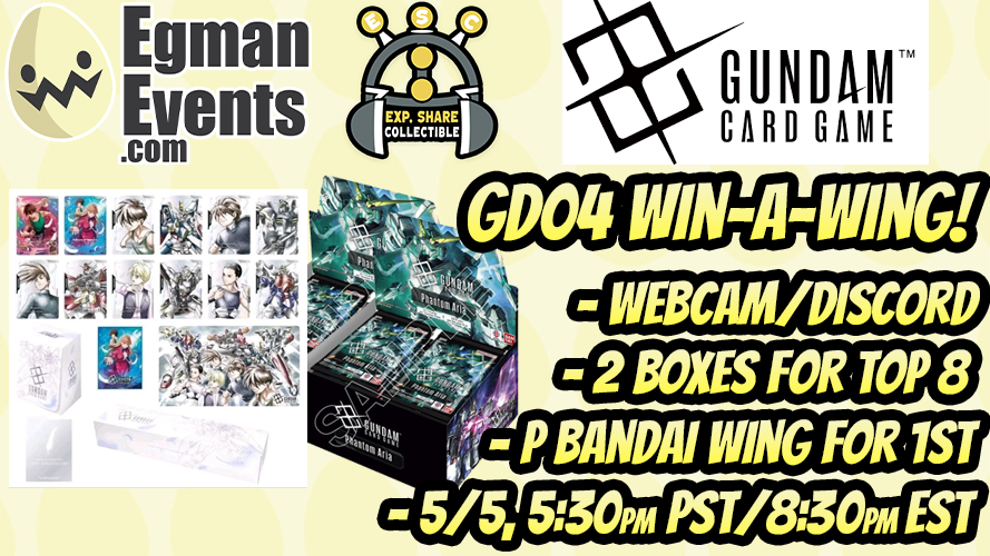 Egman Event’s Gundam Card Game GD04 Win-A-Wing