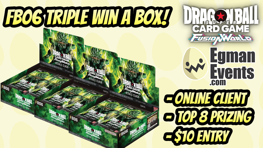 Egman Event’s Fusion World FB06 Triple Win A Box
